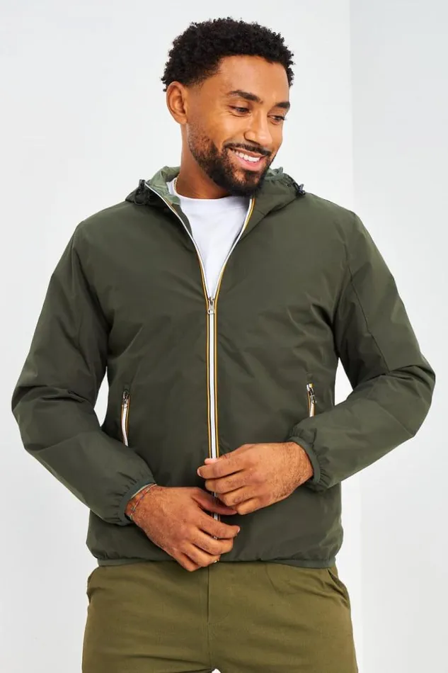 Men Blouson Capuche Kaki Khaki Brentiny Paris Jackets