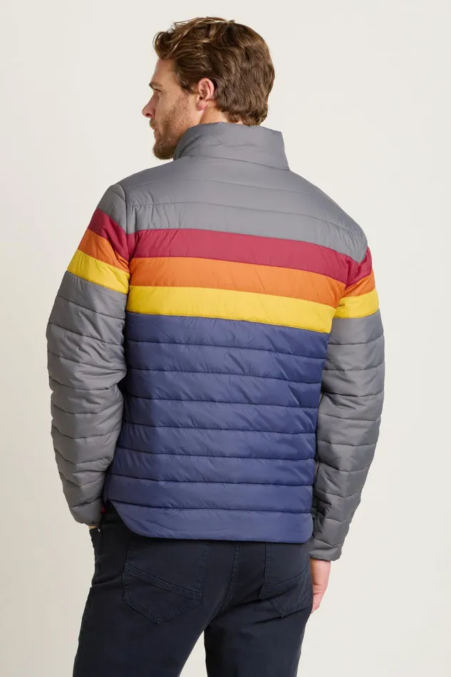Men Brakeburn Coats And Jackets Multi Colour Block Puffer