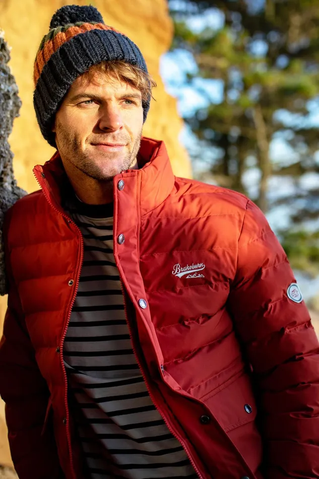 Men Brakeburn Coats And Jackets Red Heritage Puffer