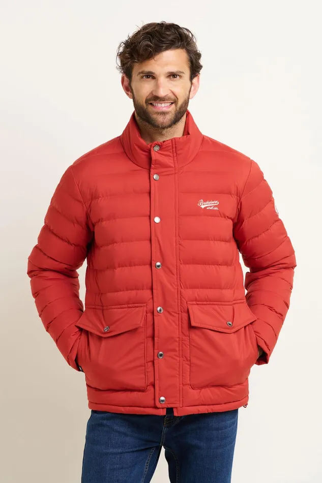 Men Brakeburn Coats And Jackets Red Heritage Puffer