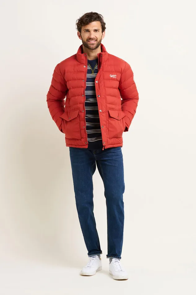 Men Brakeburn Coats And Jackets Red Heritage Puffer