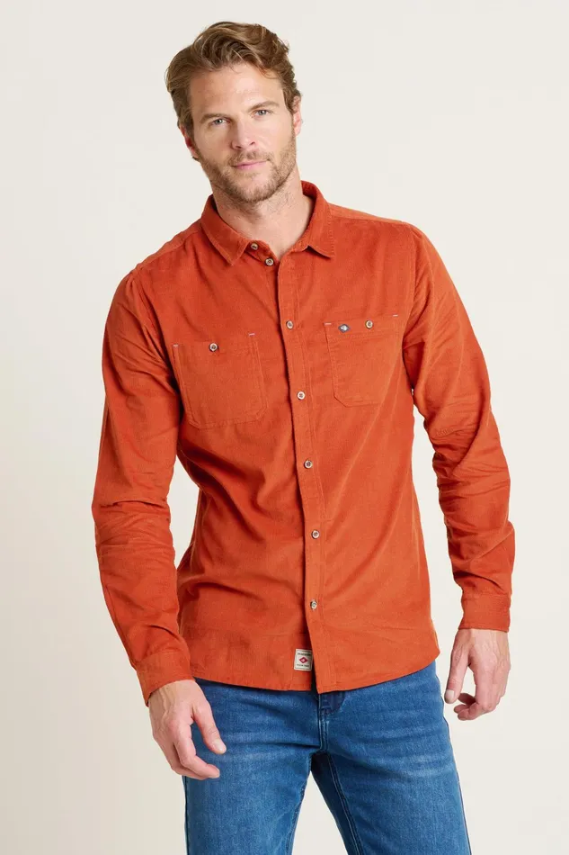 Men Brakeburn Shirts Rust Rust Cord Shirt