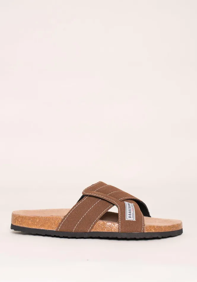 Men Brakeburn Slippers and Sandals Brakeburn Crossover Strap Sandals