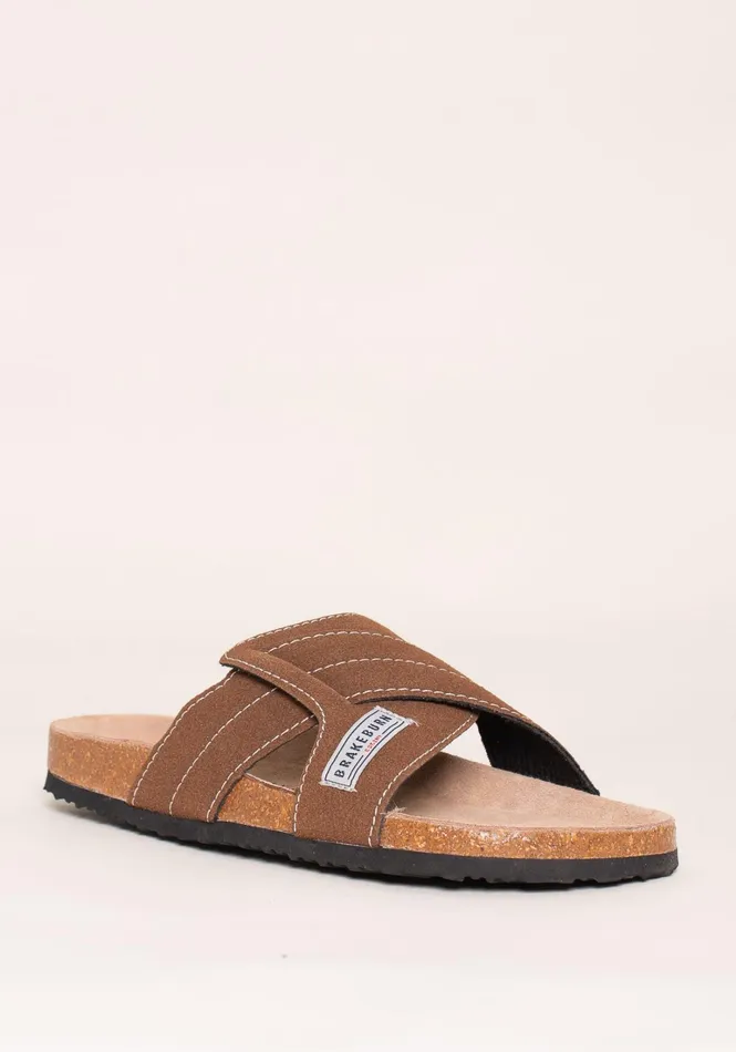 Men Brakeburn Slippers and Sandals Brakeburn Crossover Strap Sandals