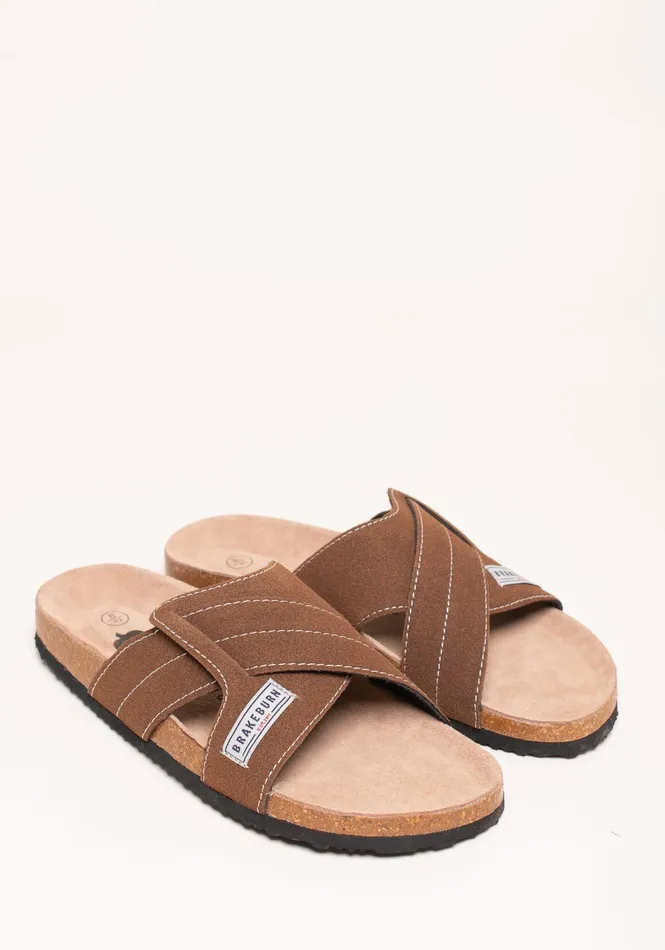 Men Brakeburn Slippers and Sandals Brakeburn Crossover Strap Sandals