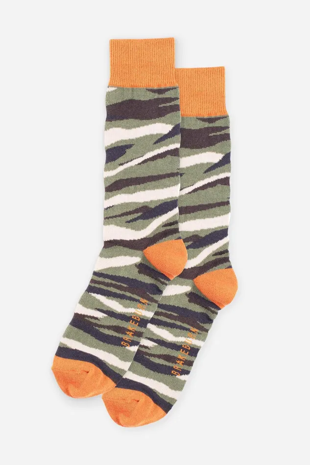 Men Brakeburn Socks Camo Print Socks