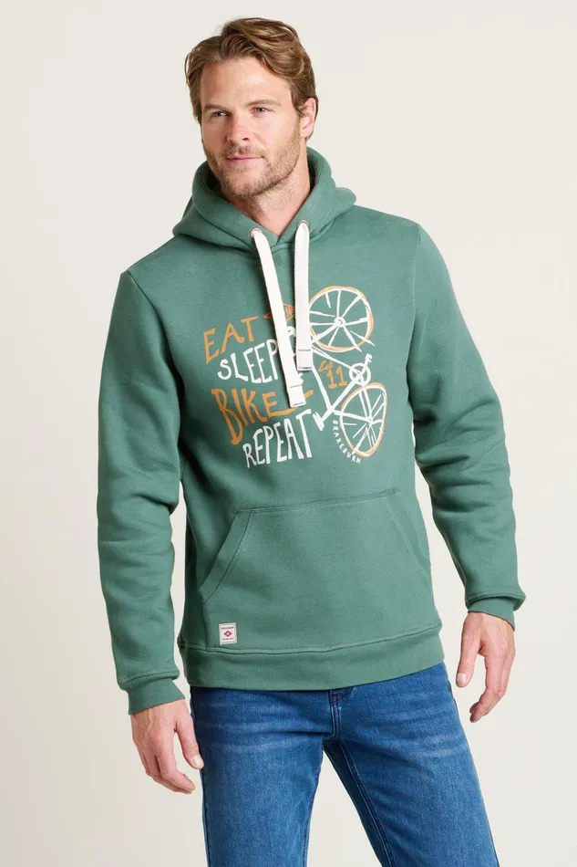 Men Brakeburn Sweatshirts And Hoodies Green Bike Hoodie