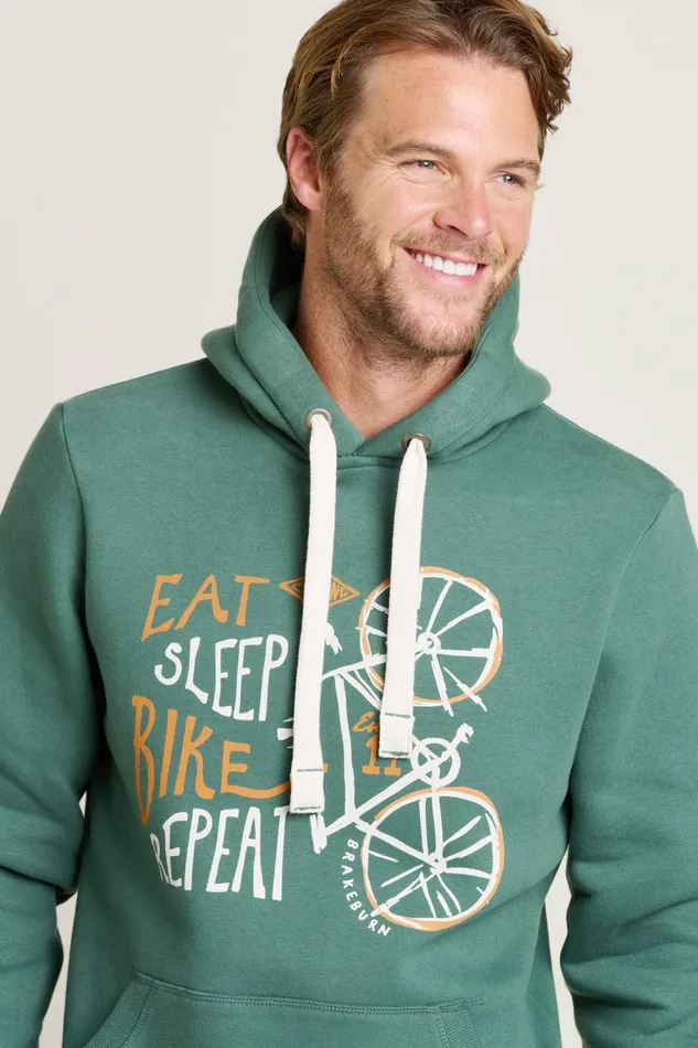 Men Brakeburn Sweatshirts And Hoodies Green Bike Hoodie