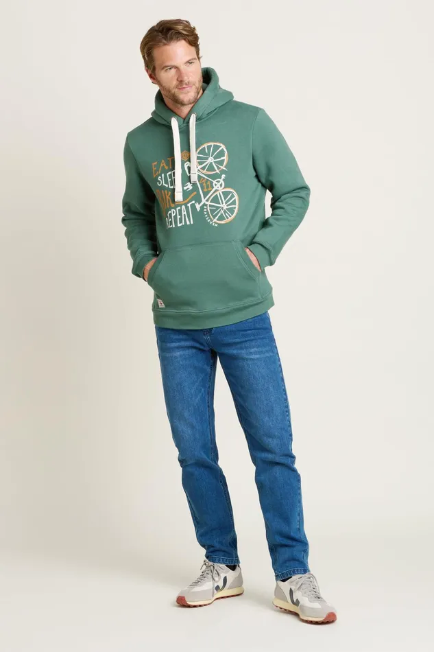 Men Brakeburn Sweatshirts And Hoodies Green Bike Hoodie