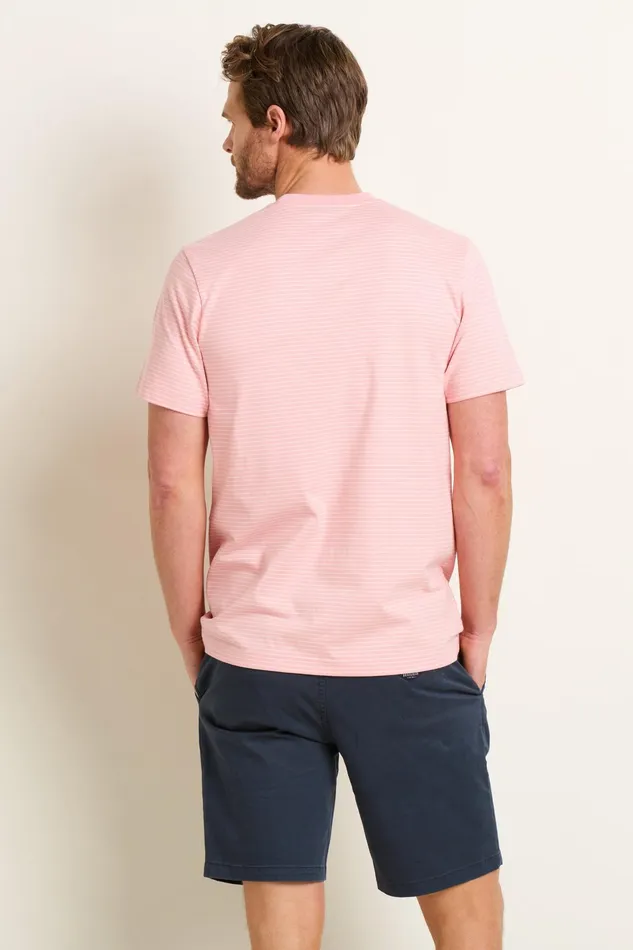 Men Brakeburn TShirts Pink Stripe Tee