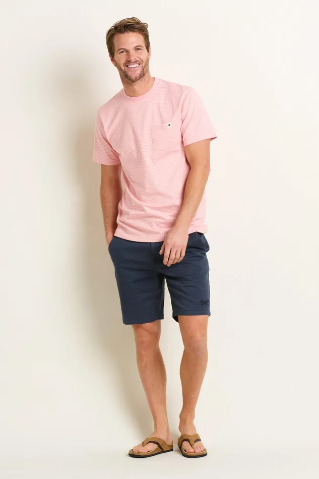 Men Brakeburn TShirts Pink Stripe Tee