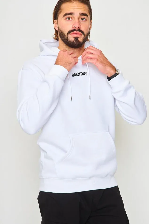 Men Brentiny Hoodie In White White Brentiny Paris Sweatshirts and Pullovers