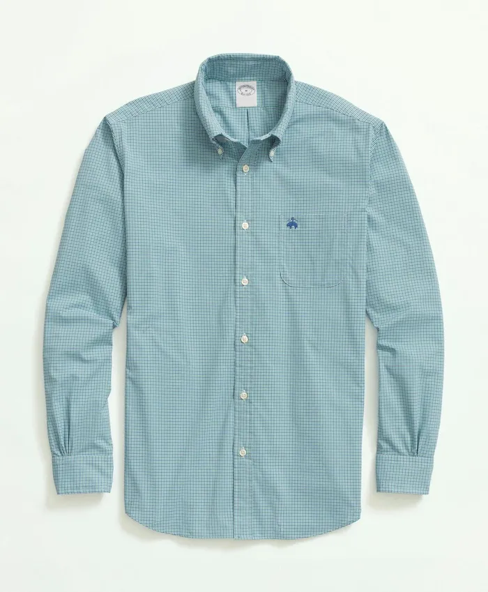 Men Brooks Brothers Stretch Performance Series Check Sport Shirt Green Brooks Brothers Sport Shirts Men Brooks Brothers Stretch Performance Series Check Sport Shirt Green Brooks Brothers Sport Shirts