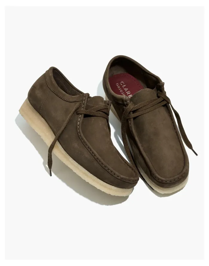 Men Clarks Suede Wallabee Lo Shoes Dark Olive Nubuck Madewell Boots Men Clarks Suede Wallabee Lo Shoes Dark Olive Nubuck Madewell Boots