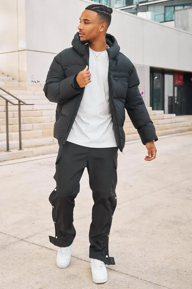 Men Doudoune Matelasse Courte Noire Capuche Black Brentiny Paris Parkas And Down Jackets Men Doudoune Matelasse Courte Noire Capuche Black Brentiny Paris Parkas And Down Jackets