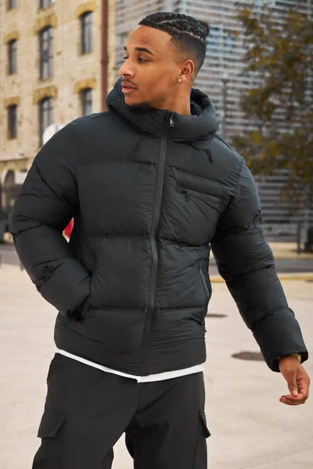 Men Doudoune Matelasse Courte Noire Capuche Black Brentiny Paris Parkas And Down Jackets Men Doudoune Matelasse Courte Noire Capuche Black Brentiny Paris Parkas And Down Jackets
