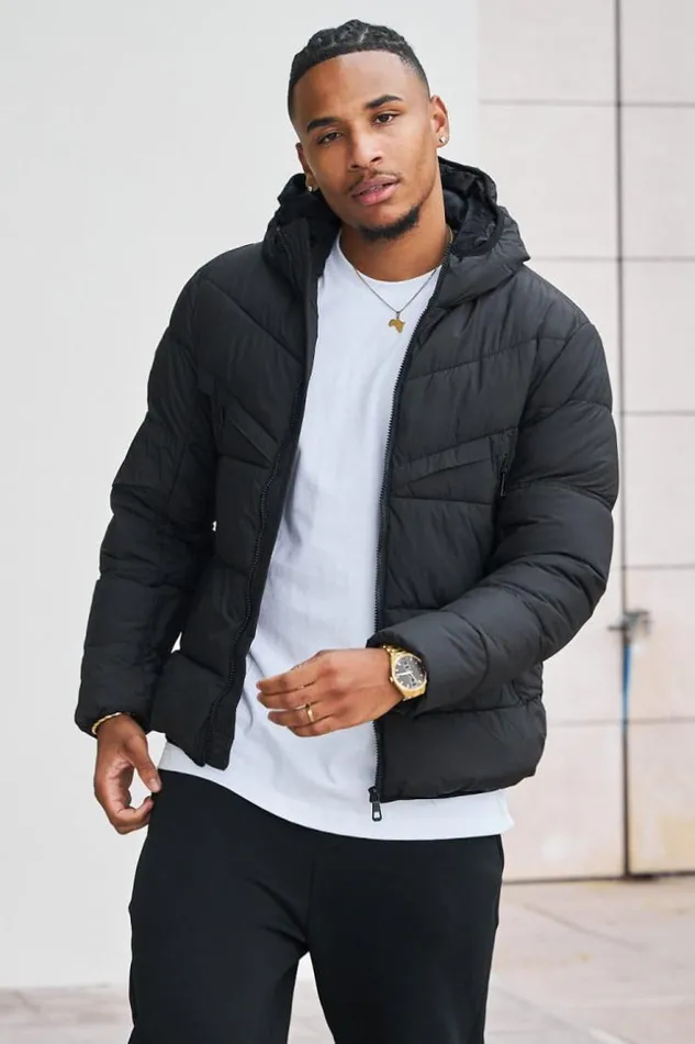 Men Doudoune Matelasse Impermable Noire Capuche Black Brentiny Paris Parkas And Down Jackets Men Doudoune Matelasse Impermable Noire Capuche Black Brentiny Paris Parkas And Down Jackets