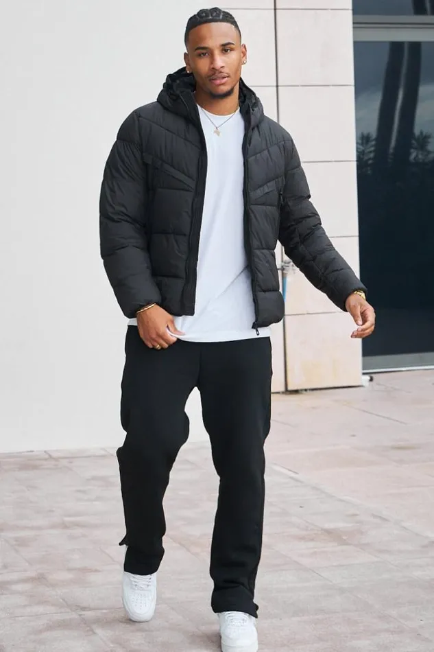 Men Doudoune Matelasse Impermable Noire Capuche Black Brentiny Paris Parkas And Down Jackets Men Doudoune Matelasse Impermable Noire Capuche Black Brentiny Paris Parkas And Down Jackets