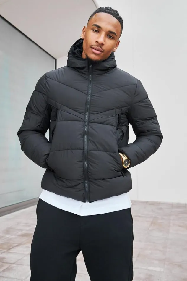 Men Doudoune Matelasse Impermable Noire Capuche Black Brentiny Paris Parkas And Down Jackets Men Doudoune Matelasse Impermable Noire Capuche Black Brentiny Paris Parkas And Down Jackets