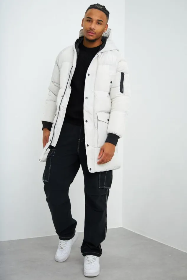 Men Doudoune Matelasse Longue Beige Capuche Beige Brentiny Paris Parkas And Down Jackets Men Doudoune Matelasse Longue Beige Capuche Beige Brentiny Paris Parkas And Down Jackets