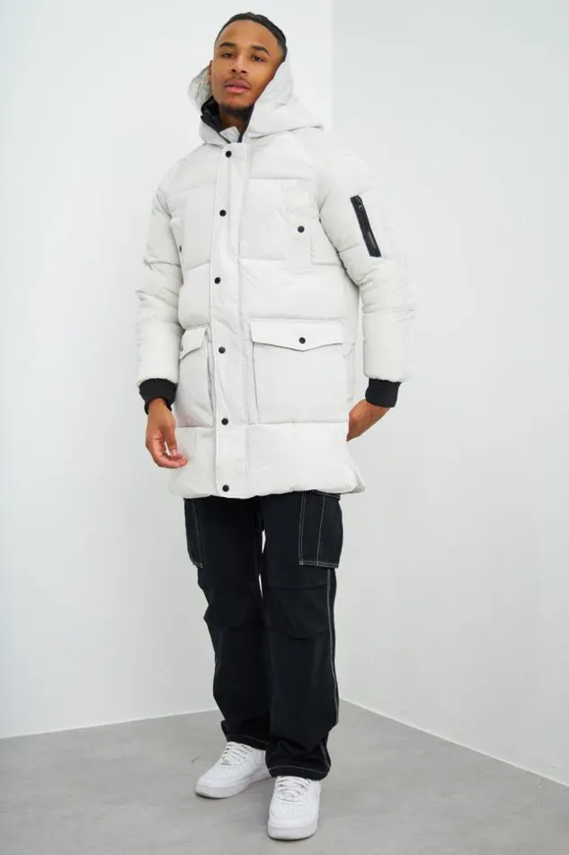 Men Doudoune Matelasse Longue Beige Capuche Beige Brentiny Paris Parkas And Down Jackets Men Doudoune Matelasse Longue Beige Capuche Beige Brentiny Paris Parkas And Down Jackets