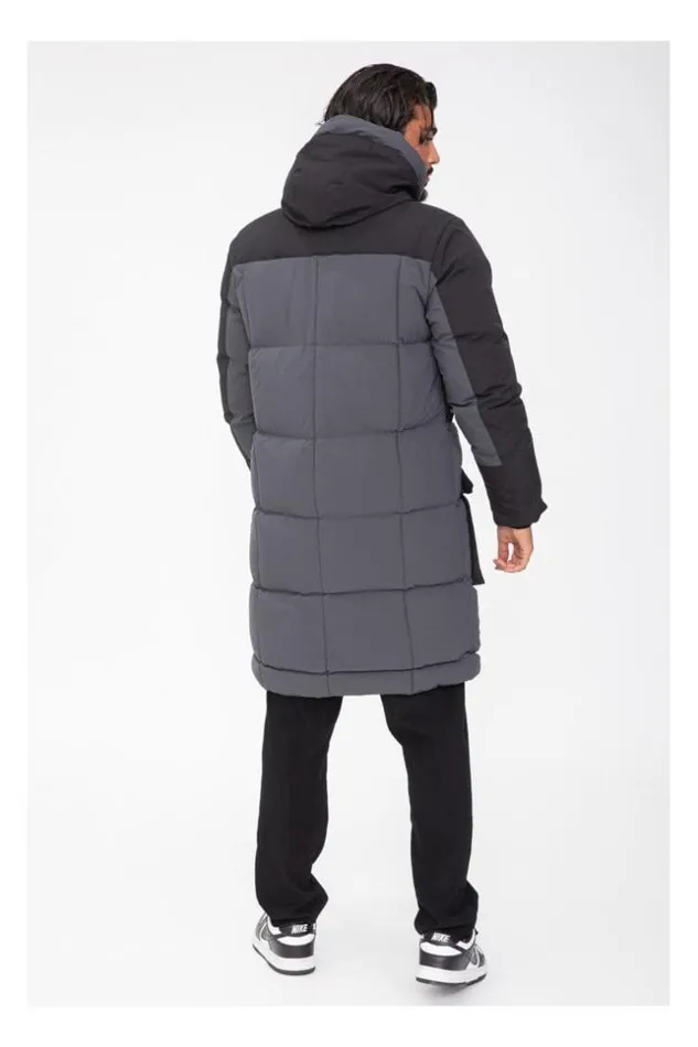 Men Doudoune Matelasse Longue Noir Capuche Brentiny Paris Parkas And Down Jackets