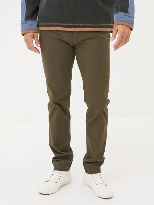 Men Fatface Chinos Dark Green Slim Heyshott Chinos