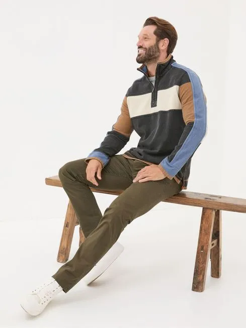 Men Fatface Chinos Dark Green Slim Heyshott Chinos