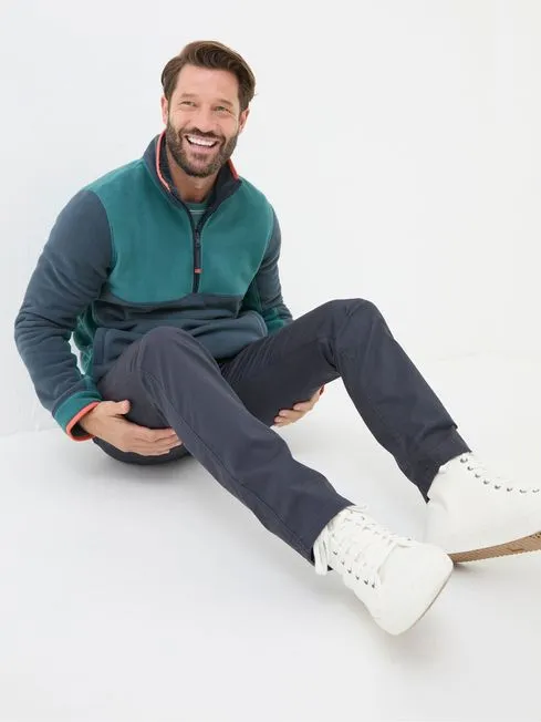Men Fatface Chinos Heyshott Navy Slim Chinos