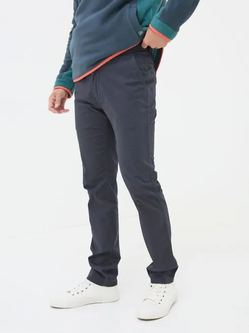 Men Fatface Chinos Heyshott Navy Slim Chinos