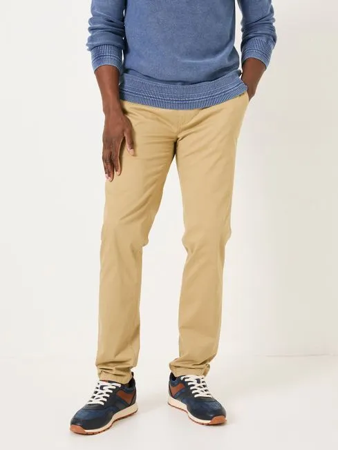 Men Fatface Chinos White Stone Slim Heyshott Chinos