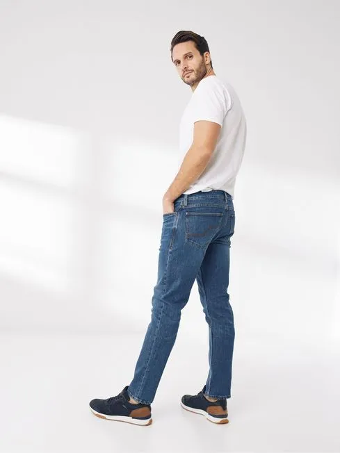 Men Fatface Jeans Blue Slim Stone Wash Jeans Men Fatface Jeans Blue Slim Stone Wash Jeans