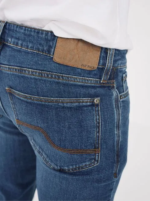 Men Fatface Jeans Blue Slim Stone Wash Jeans Men Fatface Jeans Blue Slim Stone Wash Jeans
