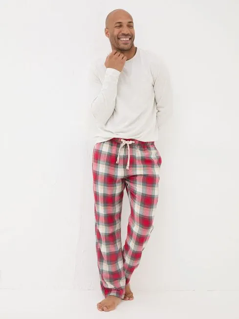 Men Fatface Pajamas and Nightwear Bramber Red Check Pyjama Bottoms Men Fatface Pajamas and Nightwear Bramber Red Check Pyjama Bottoms