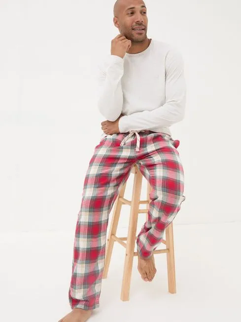 Men Fatface Pajamas and Nightwear Bramber Red Check Pyjama Bottoms Men Fatface Pajamas and Nightwear Bramber Red Check Pyjama Bottoms