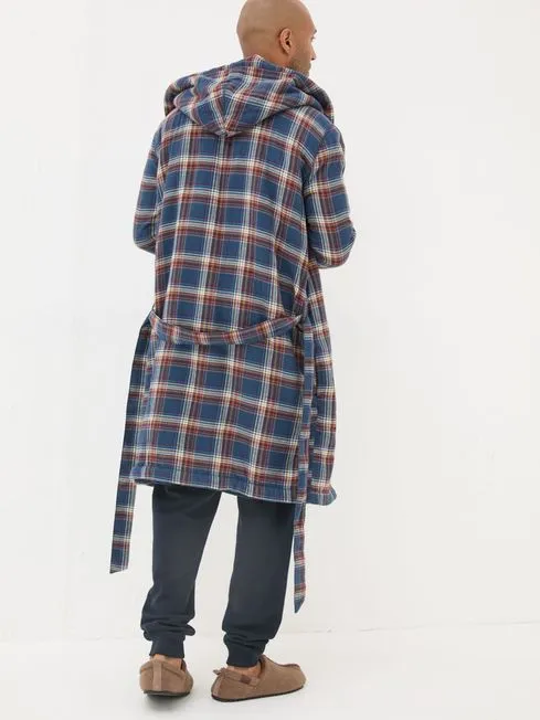 Men Fatface Pajamas and Nightwear Chepstow Navy Dressing Gown Men Fatface Pajamas and Nightwear Chepstow Navy Dressing Gown