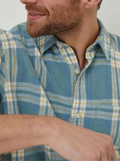 Men Fatface Shirts Blue Braddock Check Shirt Men Fatface Shirts Blue Braddock Check Shirt