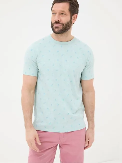 Men Fatface TShirts Judes Blue Ice Cream Print TShirt