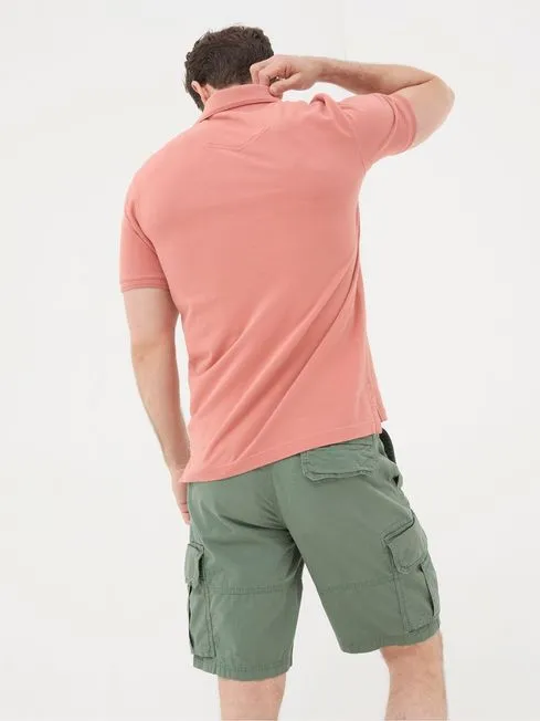 Men Fatface TShirts Orange Pique Polo Shirt