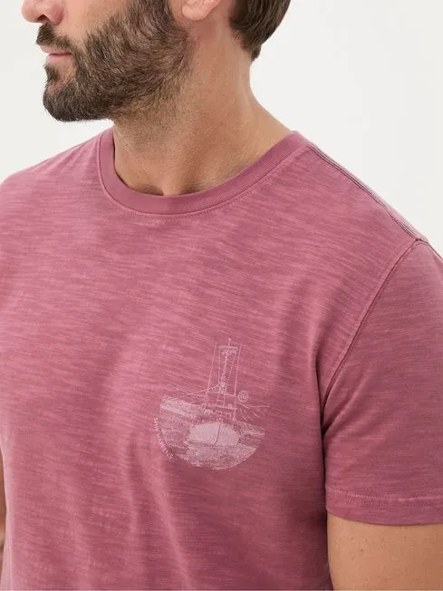 Men Fatface TShirts Pink Ship Happens TShirt