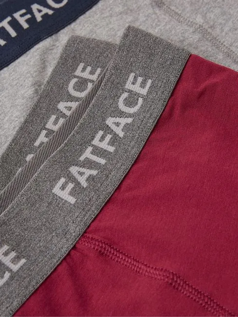Men Fatface Underwear Burgundy Red Plain Boxers 2 Pack Men Fatface Underwear Burgundy Red Plain Boxers 2 Pack