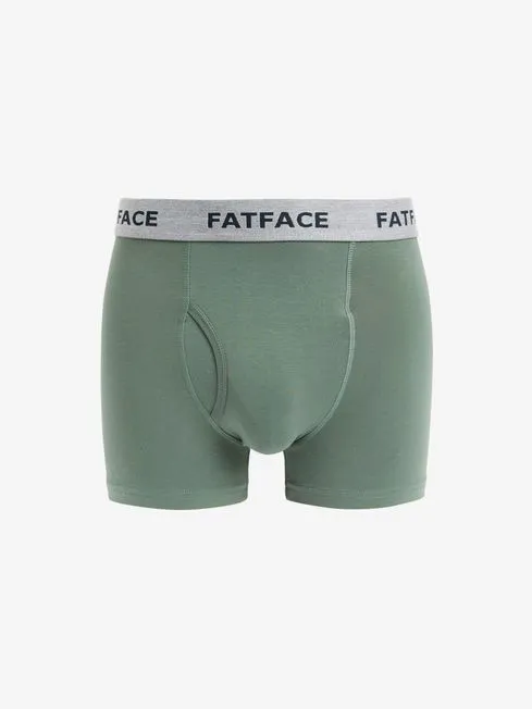Men Fatface Underwear Multi Plain Boxers 2 Pack