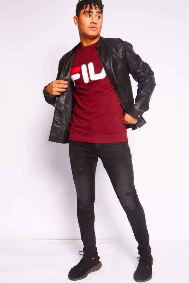 Men Fila Oversized Sweatshirt Brentiny Paris Sweatshirts and Pullovers