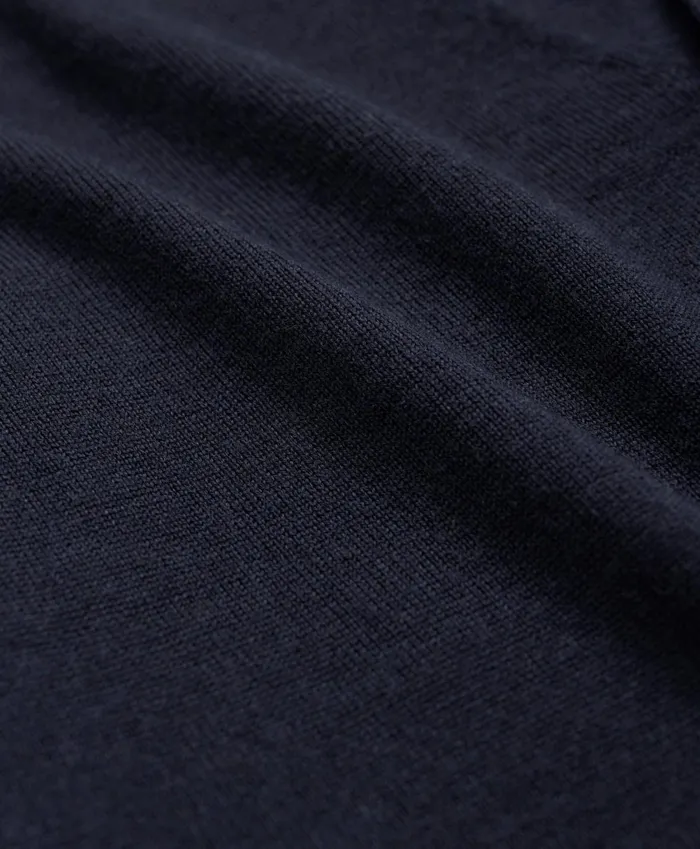 Men Fine Merino Wool Cardigan Sweater Navy Brooks Brothers Sweaters