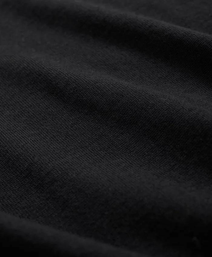 Men Fine Merino Wool HalfZip Sweater Vest Black Brooks Brothers Sweaters