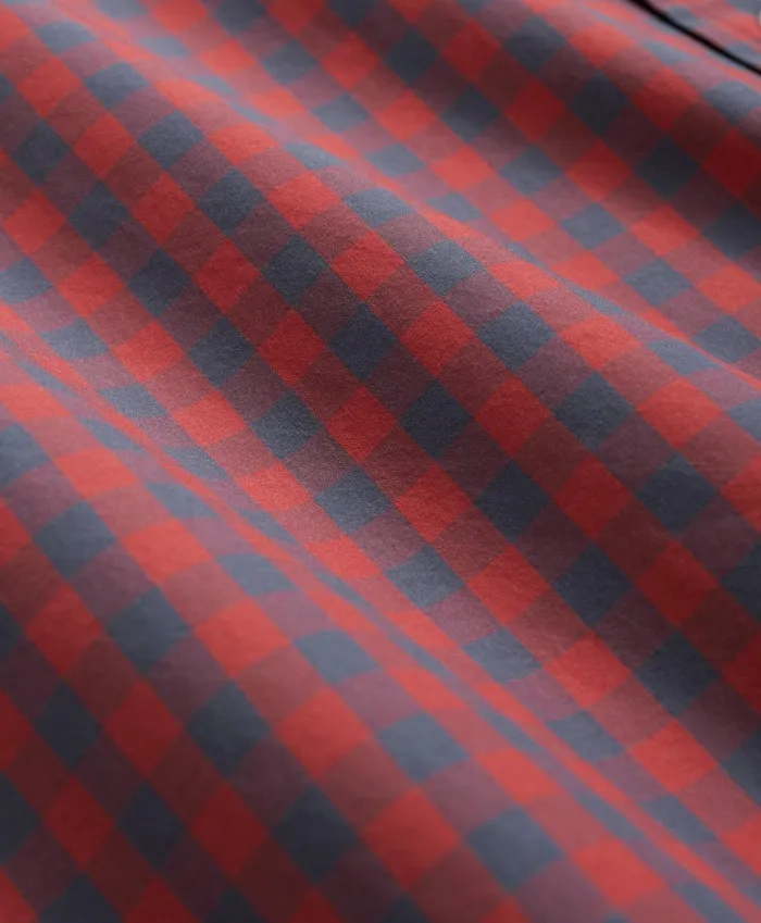 Men Friday Shirt Poplin Checked Red Brooks Brothers Sport Shirts