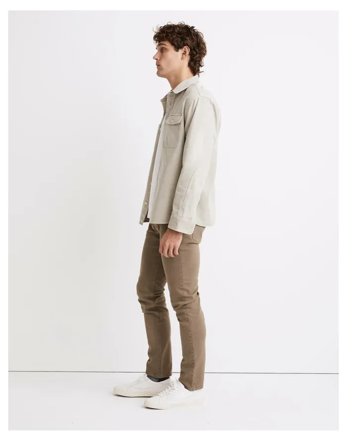 Men Garment Dyed Athletic Slim Jeans Olive Tree Madewell Jeans Men Garment Dyed Athletic Slim Jeans Olive Tree Madewell Jeans