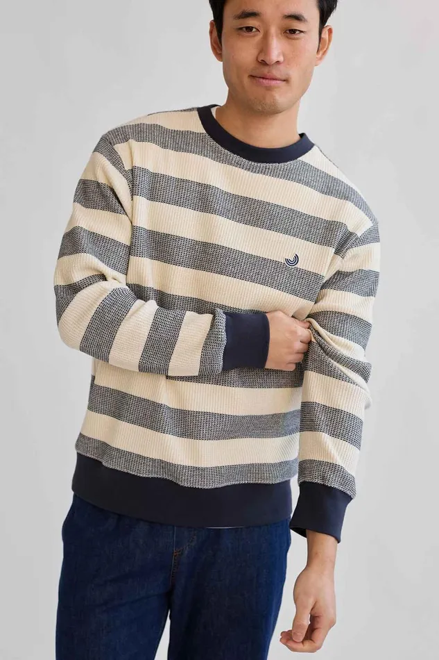 Men Garrylucas 8211 NavyEcru TWOTHIRDS Sweatshirts