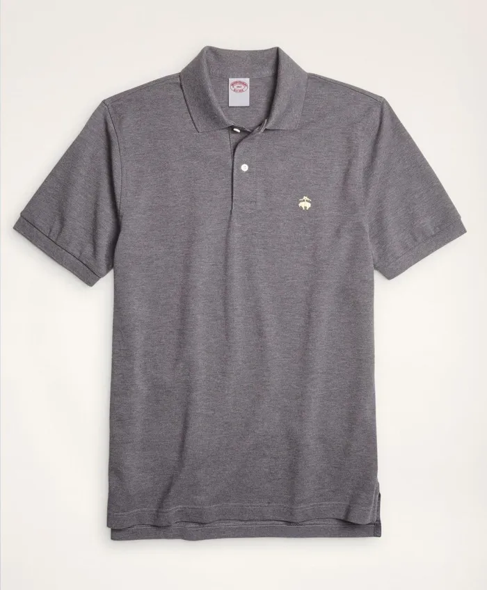 Men Golden Fleece Big and Tall Stretch Supima Polo Shirt Charcoal Heather Brooks Brothers Polo and Rugby Shirts Men Golden Fleece Big and Tall Stretch Supima Polo Shirt Charcoal Heather Brooks Brothers Polo and Rugby Shirts