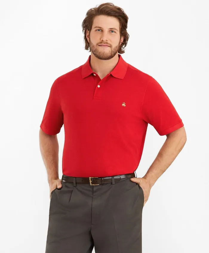Men Golden Fleece Big and Tall Supima Polo Shirt Red Brooks Brothers Polo and Rugby Shirts Men Golden Fleece Big and Tall Supima Polo Shirt Red Brooks Brothers Polo and Rugby Shirts